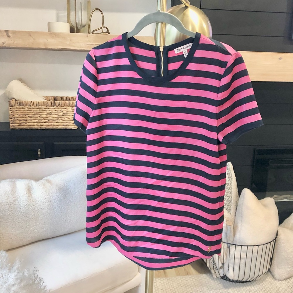 Juicy Couture silky stiped shirt